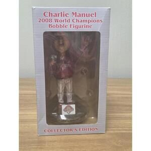 Philadelphia Phillies Bobblehead Charlie Manuel 2008 World Series Exclusive MLB